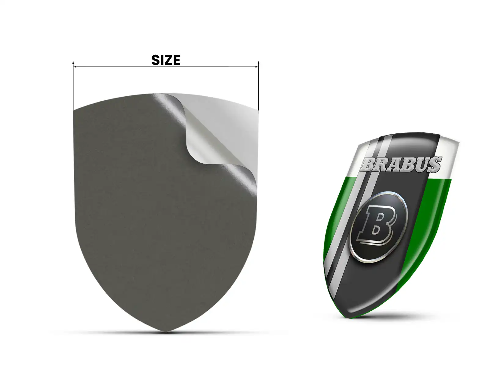 Brabus Logosticker Robust Universal Hochwertig